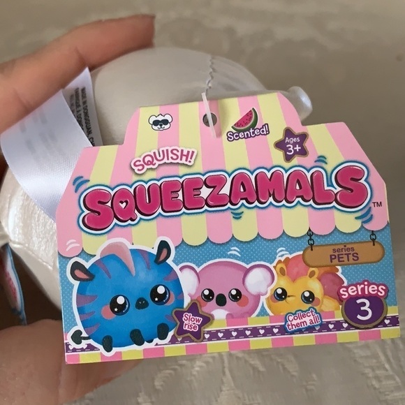 Brand New Set of 3 Squeezamals Series 3 Scented Squish Toys Slow Rise Pets - Picture 13 of 15